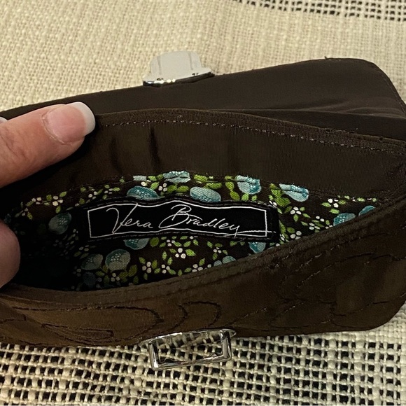 VERA BRADLEY / Espresso Flap ID Key Chain Wallet - Picture 6 of 9